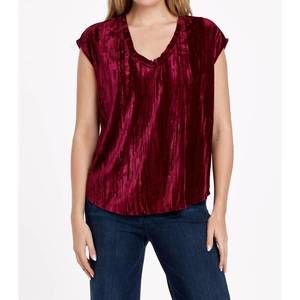 NEW DEAR JOHN DENIM yanis sleeveless top in red plum